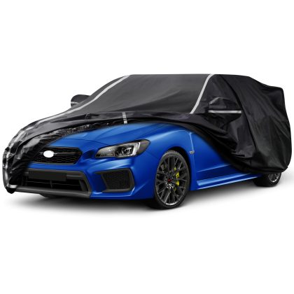 Car Cover for 2007-2024 Subaru WRX,Impreza, WRX STI, 7-Layer Car Covers Waterproof All Weather with Zipper Door, Sun Rain Dust Snow Protection